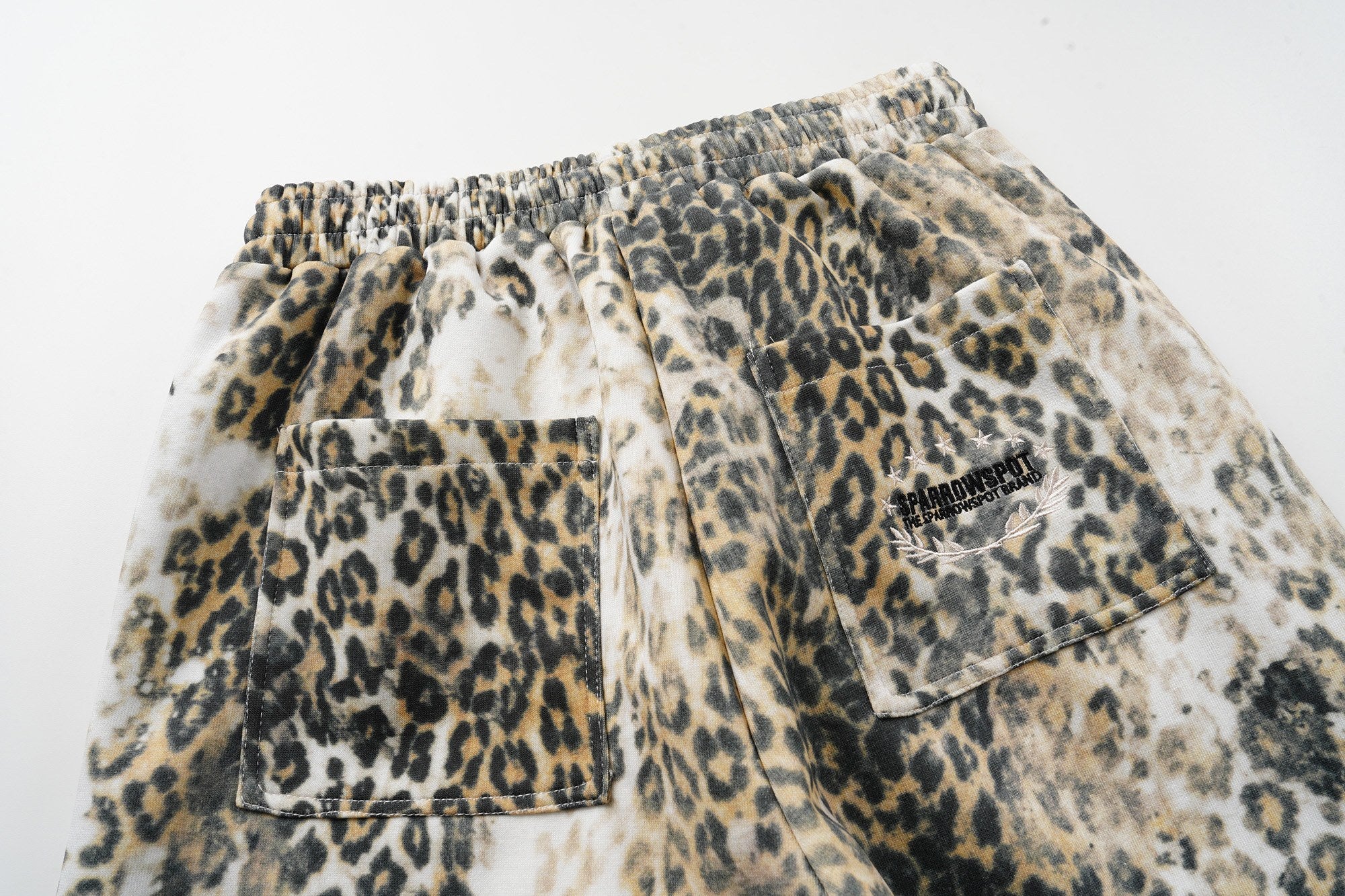 Leopard Print Wide-Leg Pants | Vintage Wash Streetwear
