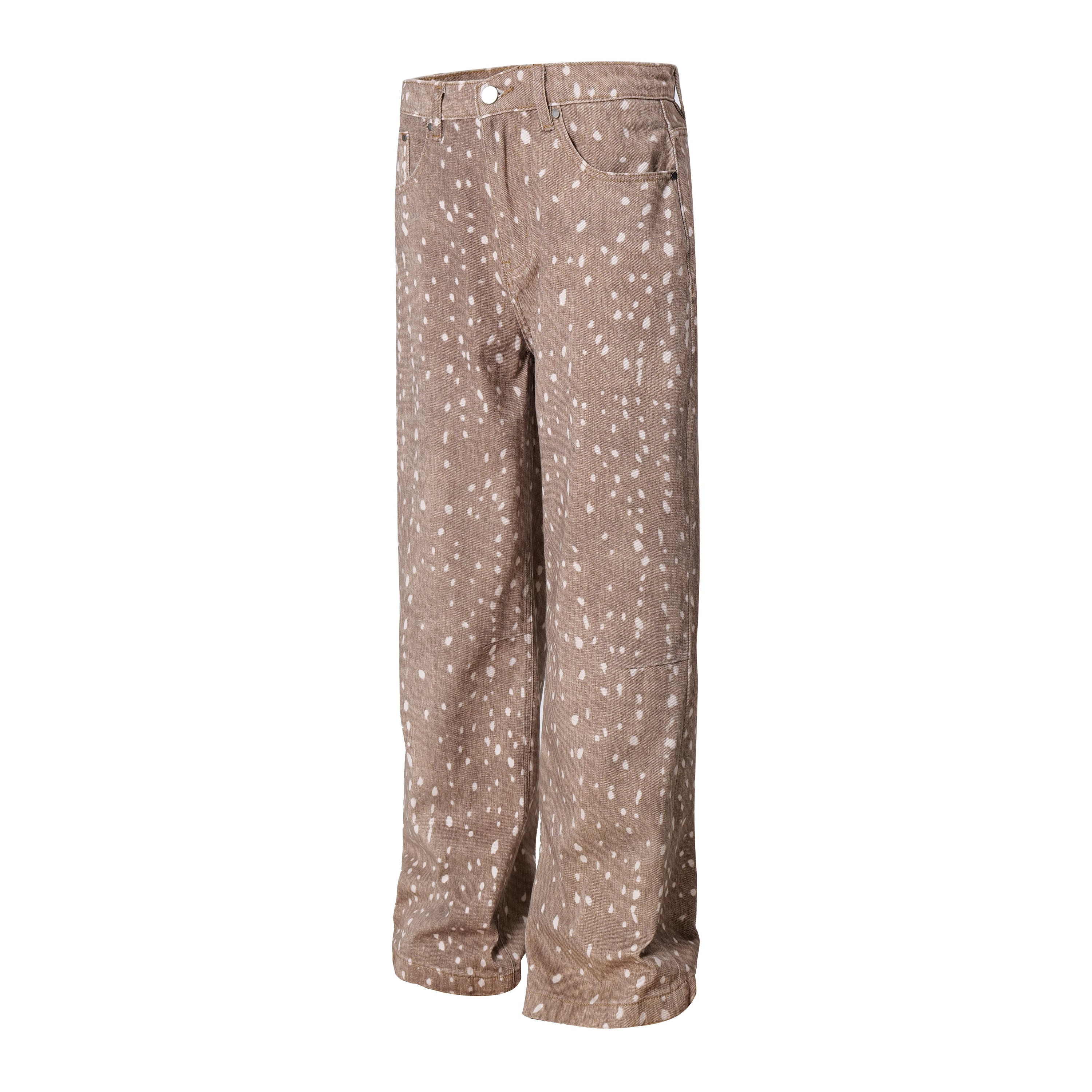 Omirad Fawn Print Wide-Leg Jeans | Spotted Denim