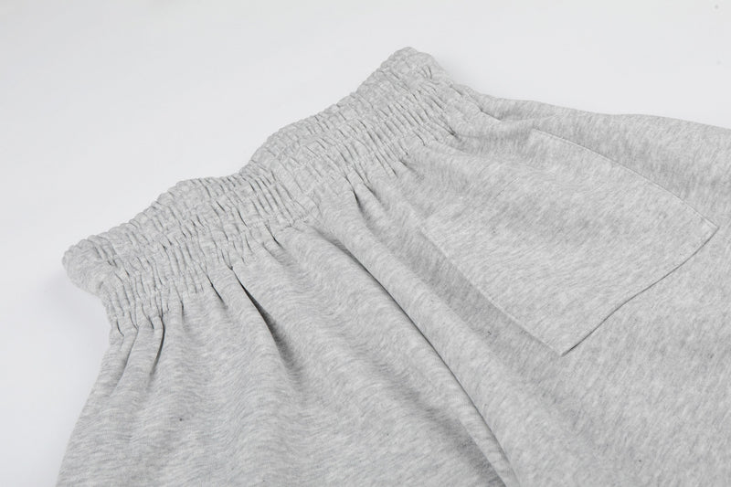 Retro Crest Panel Sweatpants | Oversized Wide Leg Streetwear