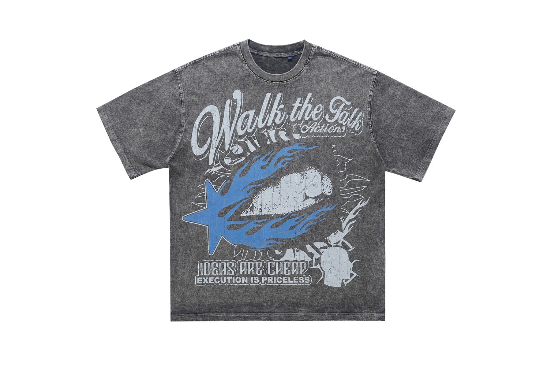 Omirad Walk the Talk Vintage Washed Graphic T-Shirt