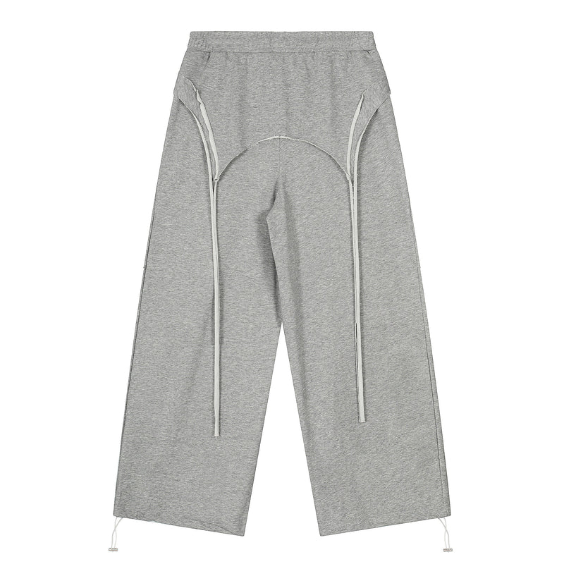 CUAMS Multi-Drawstring Wide-Leg Sweatpants | Streetwear