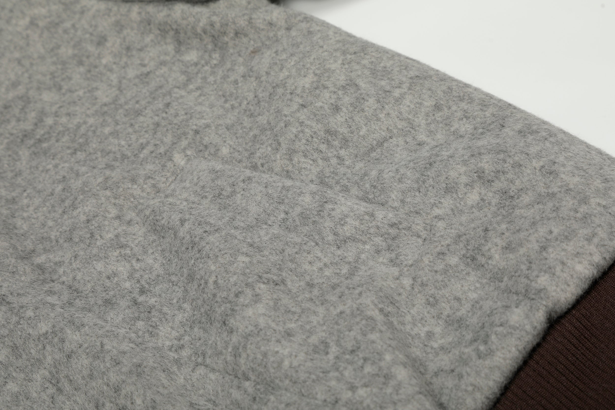 Wool Blend Fleece Hooded Bomber Jacket | Omirad