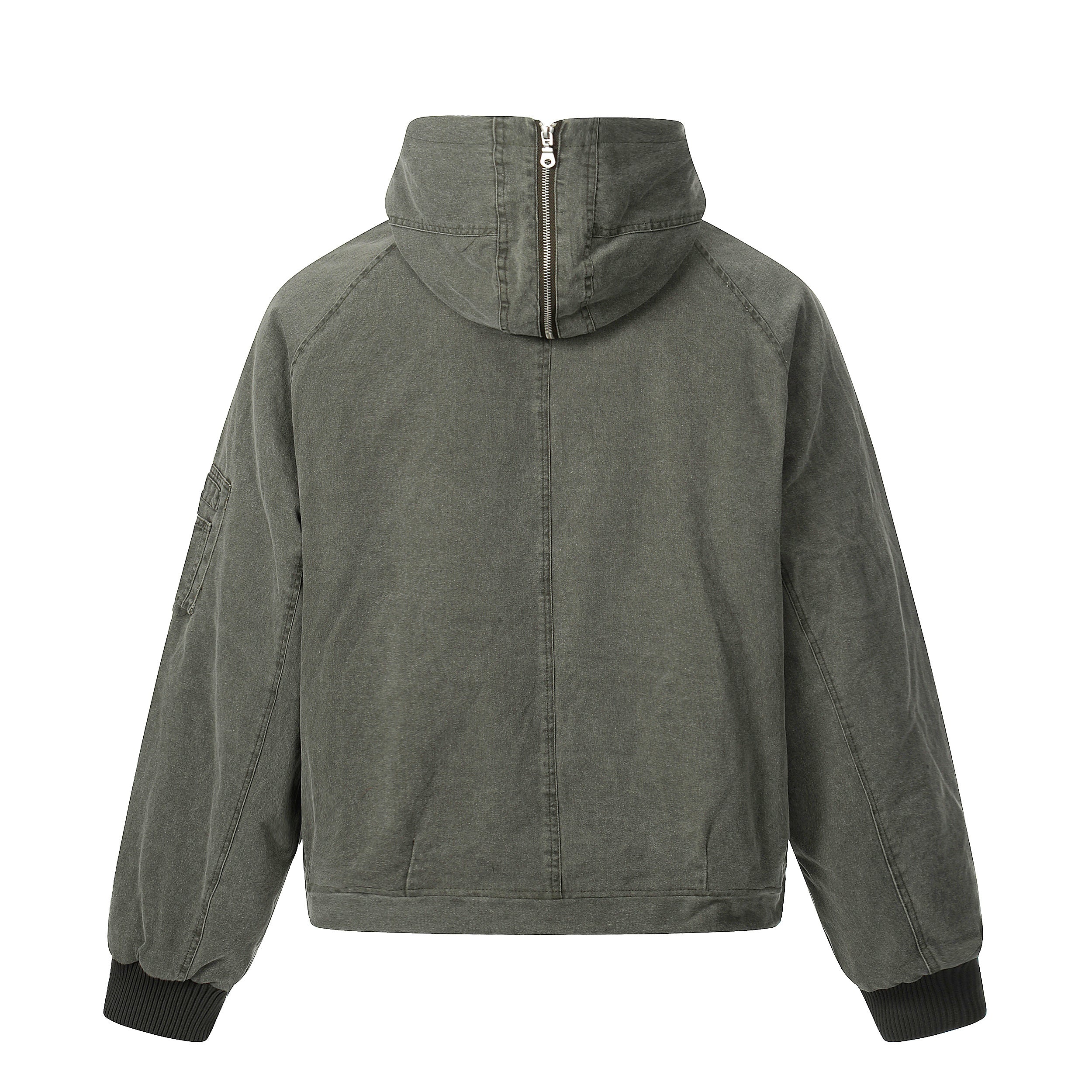 Washed Utility Hooded Jacket | Vintage Military Style