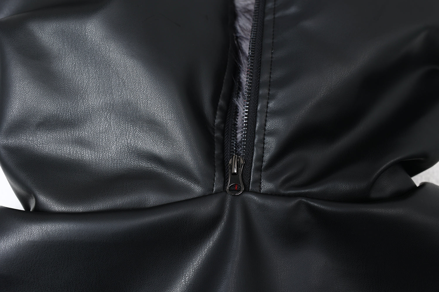 Faux Fur Hood PU Puffer Jacket | High-Gloss Street-Luxury