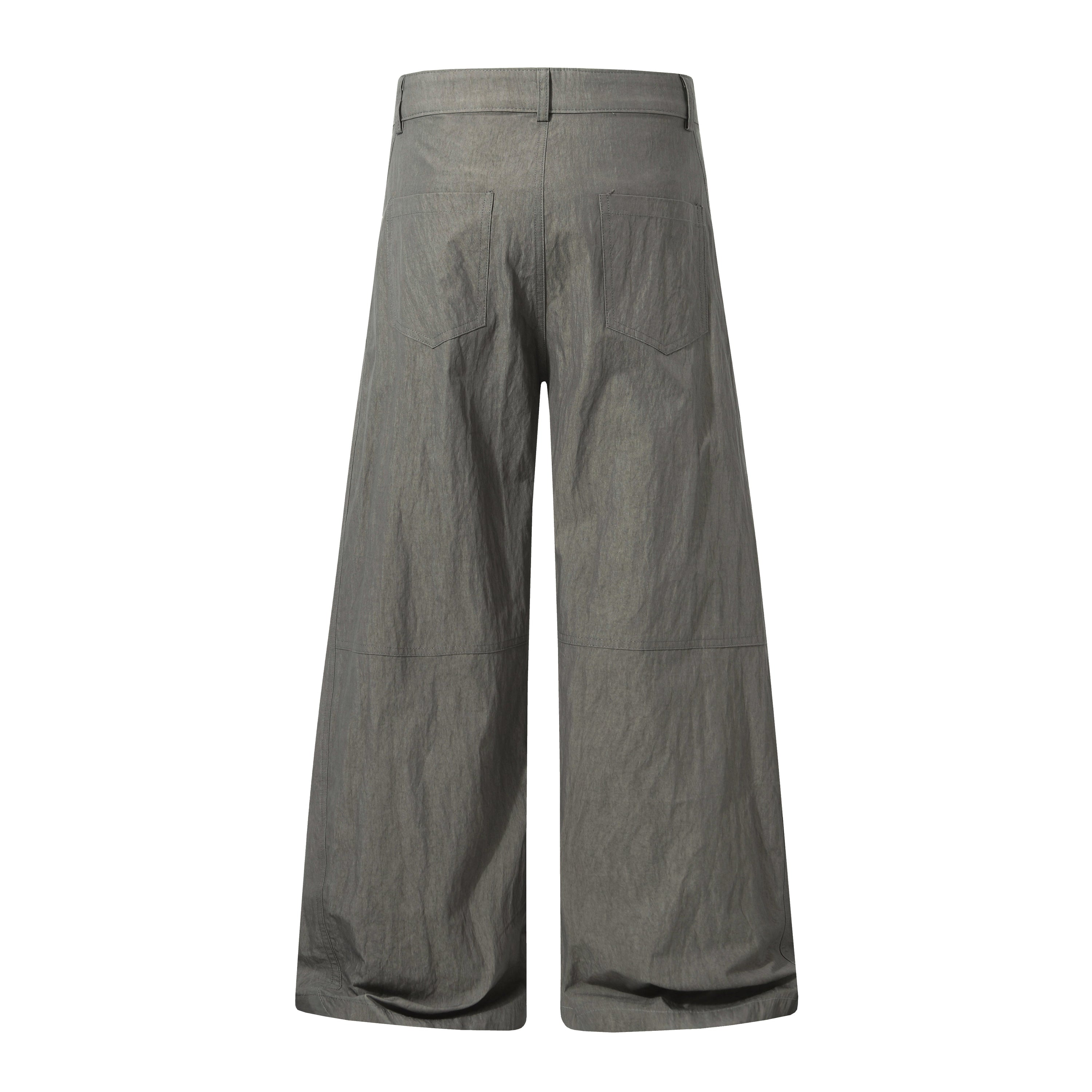 Omirad Crinkled Wide-Leg Nylon-Cotton Trousers | SEAKOFF