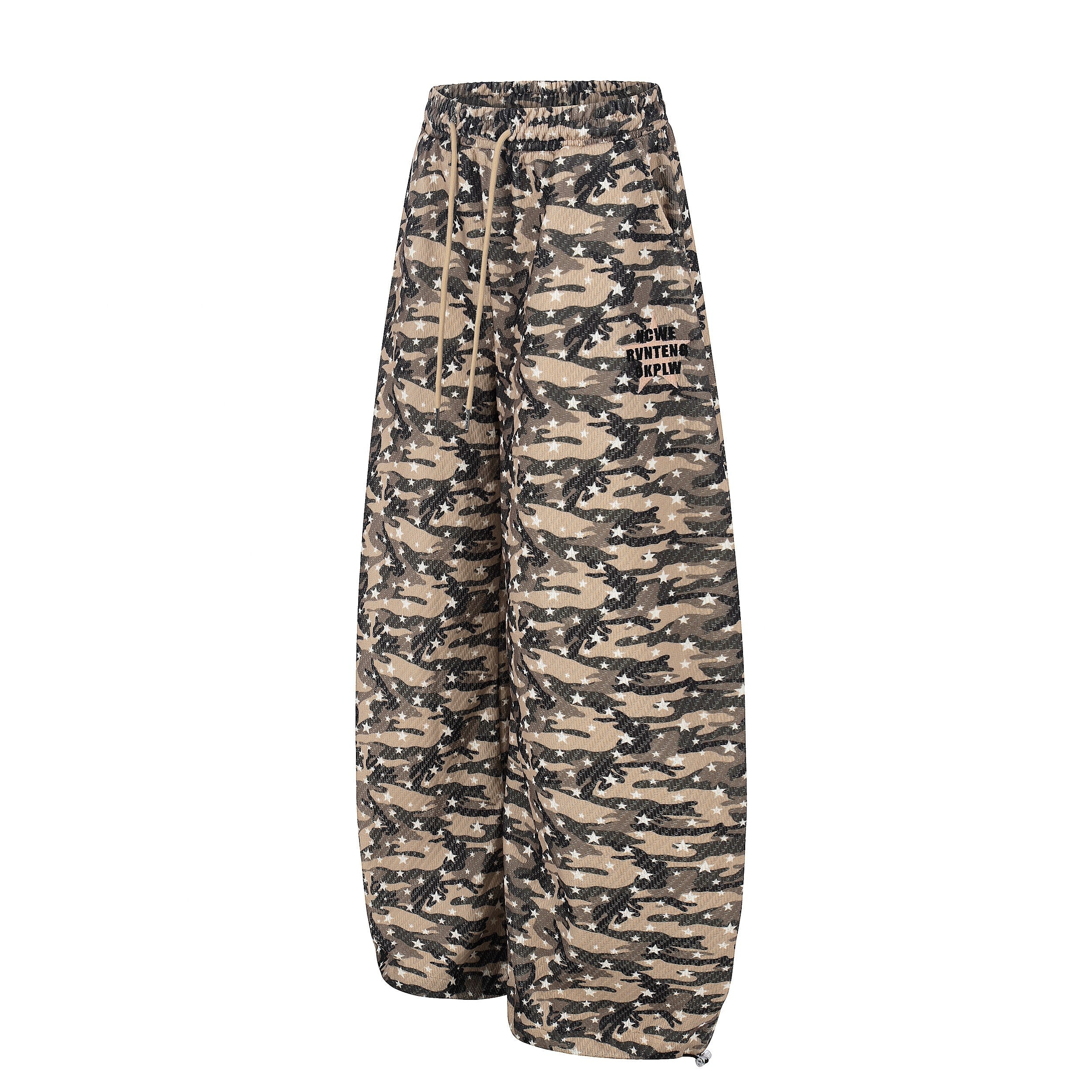 Omirad Desert Camo Star Wide-Leg Sweatpants | Y2K Streetwear