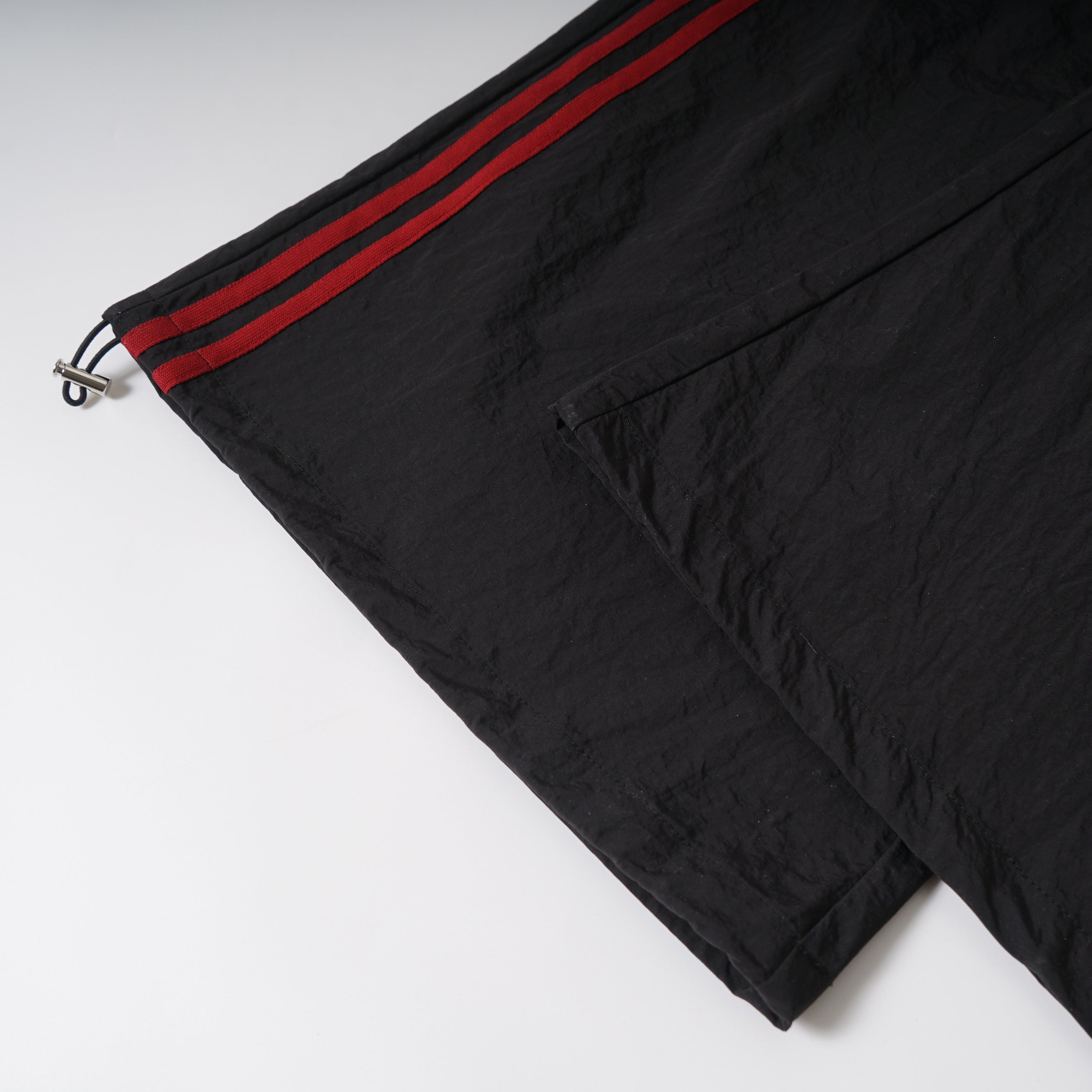 Tech Stripe Nylon Wide-Leg Cargo Pants | Streetwear
