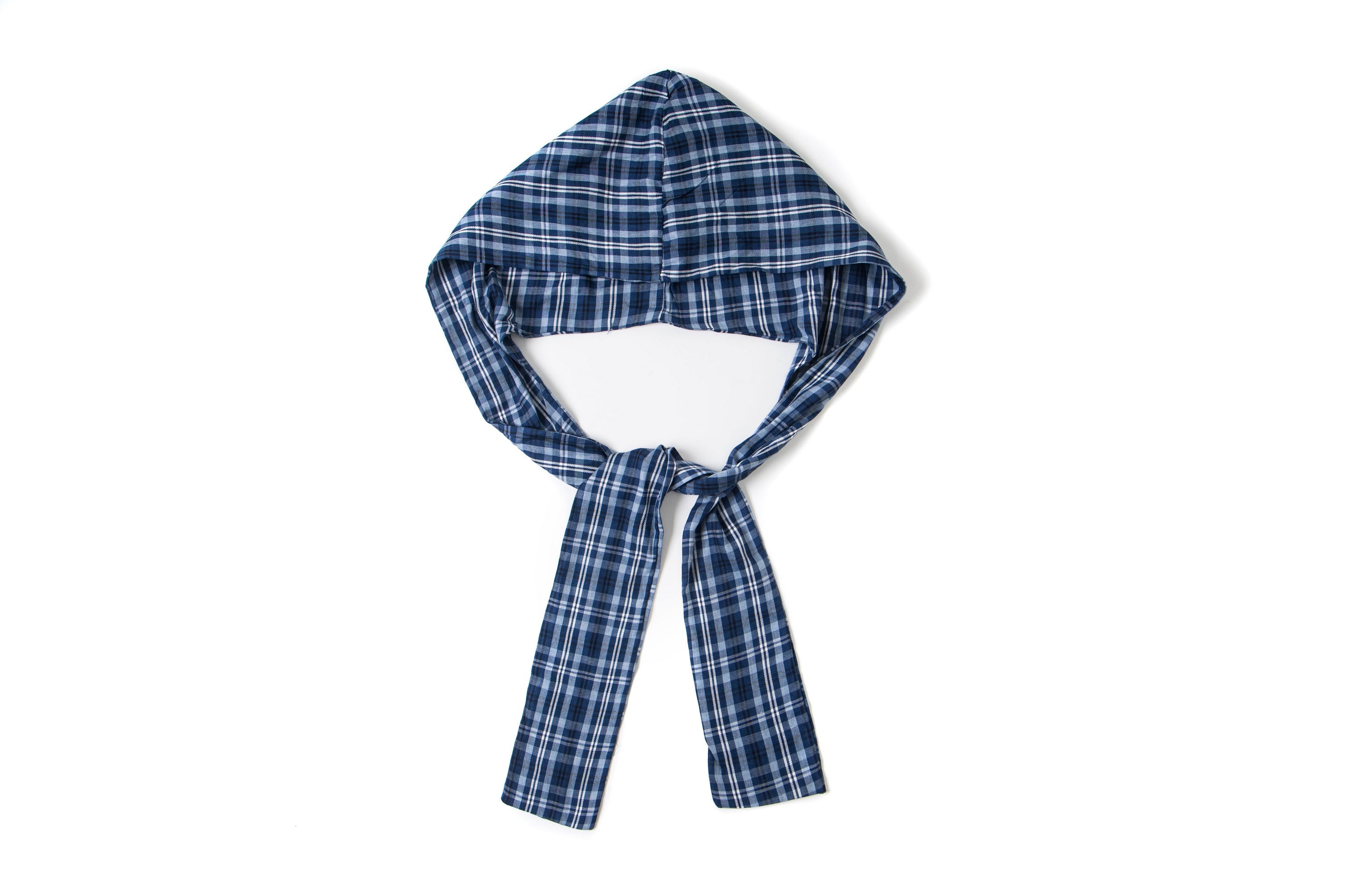Plaid Scarf Layered Hoodie with Badge Accents | Streetwear