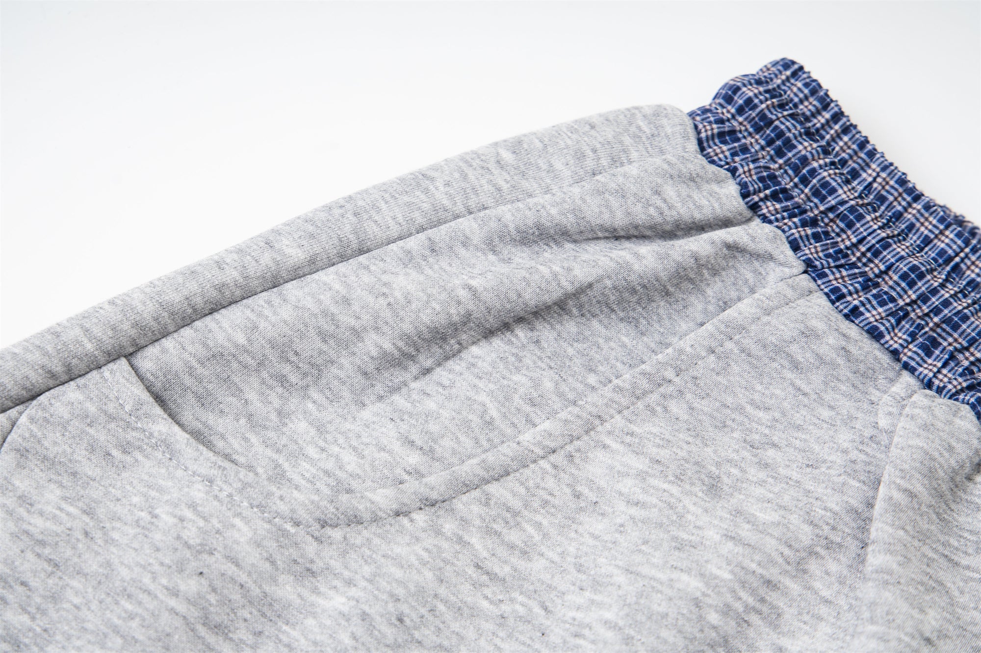 Double-Waist Checkered Print Wide-Leg Track Pants | Y2K Streetwear