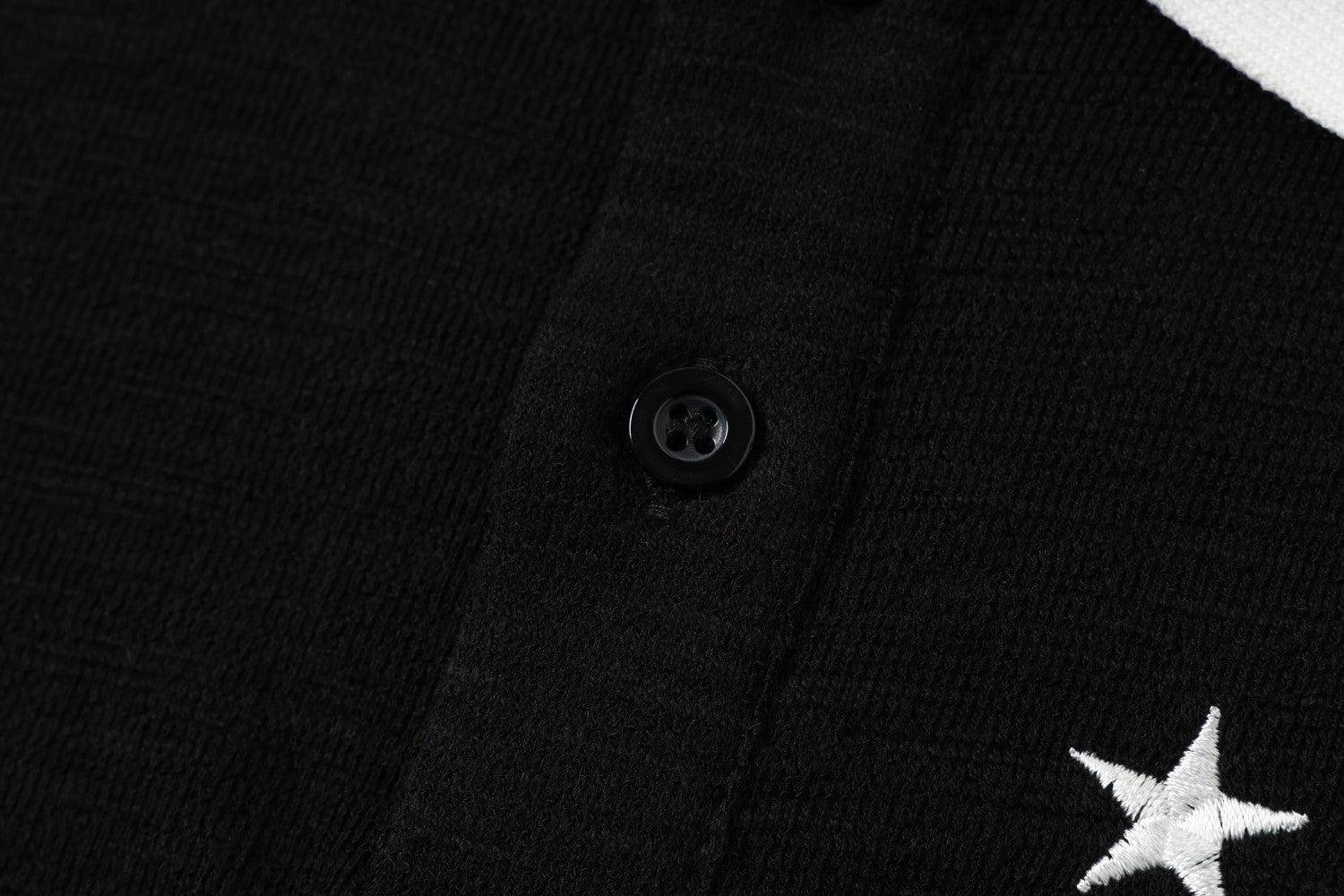 Omirad Script Stripe Polo Tee | Black Streetwear Polo Shirt