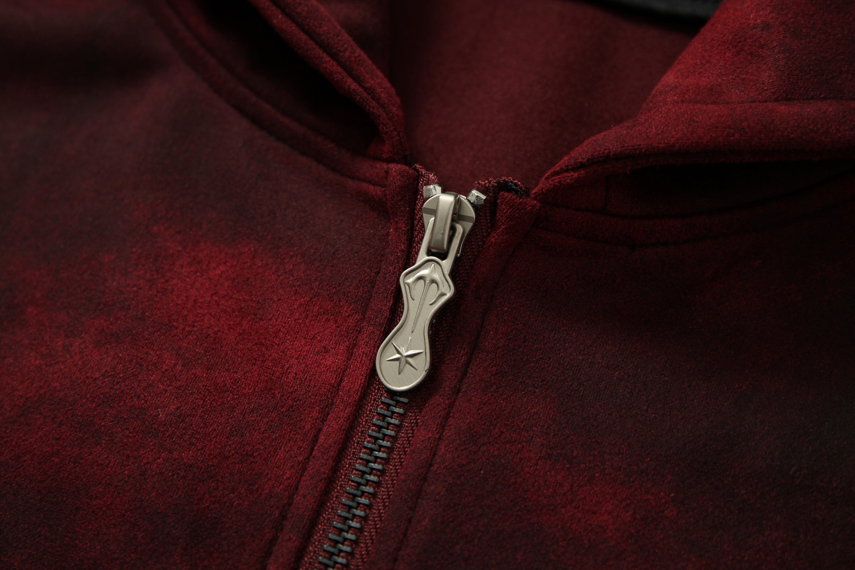 Restarall Studio Burnout Wash Zip-Up Hoodie | Grunge Streetwear