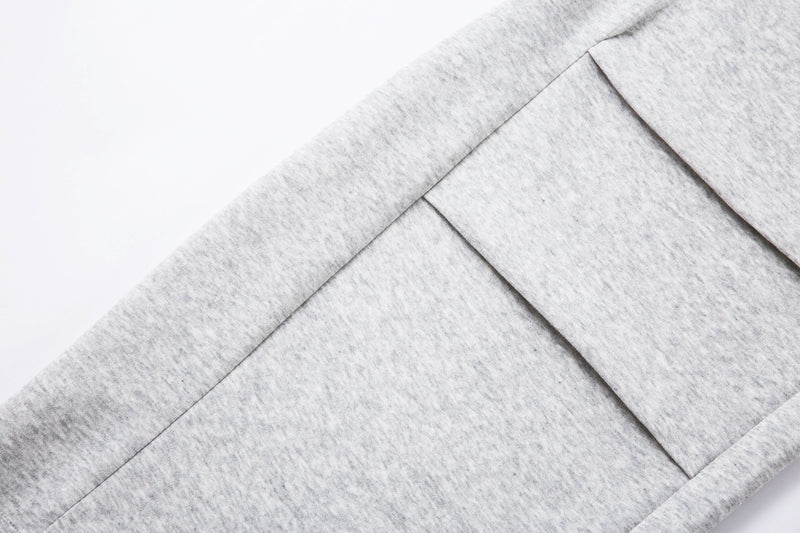 Omirad Embroidered Multi-Pocket Wide-Leg Cargo Sweatpants
