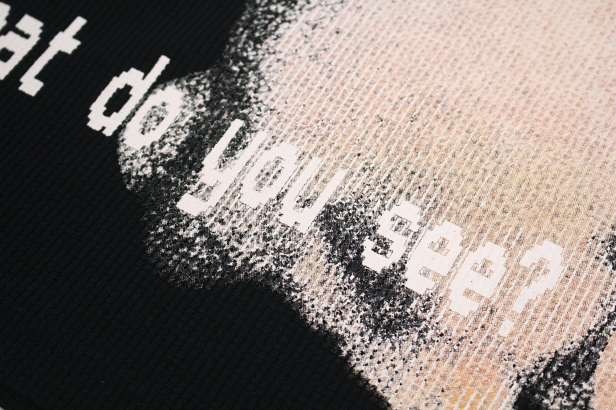 Omirad Glitch Cat Graphic Streetwear T-Shirt | Black