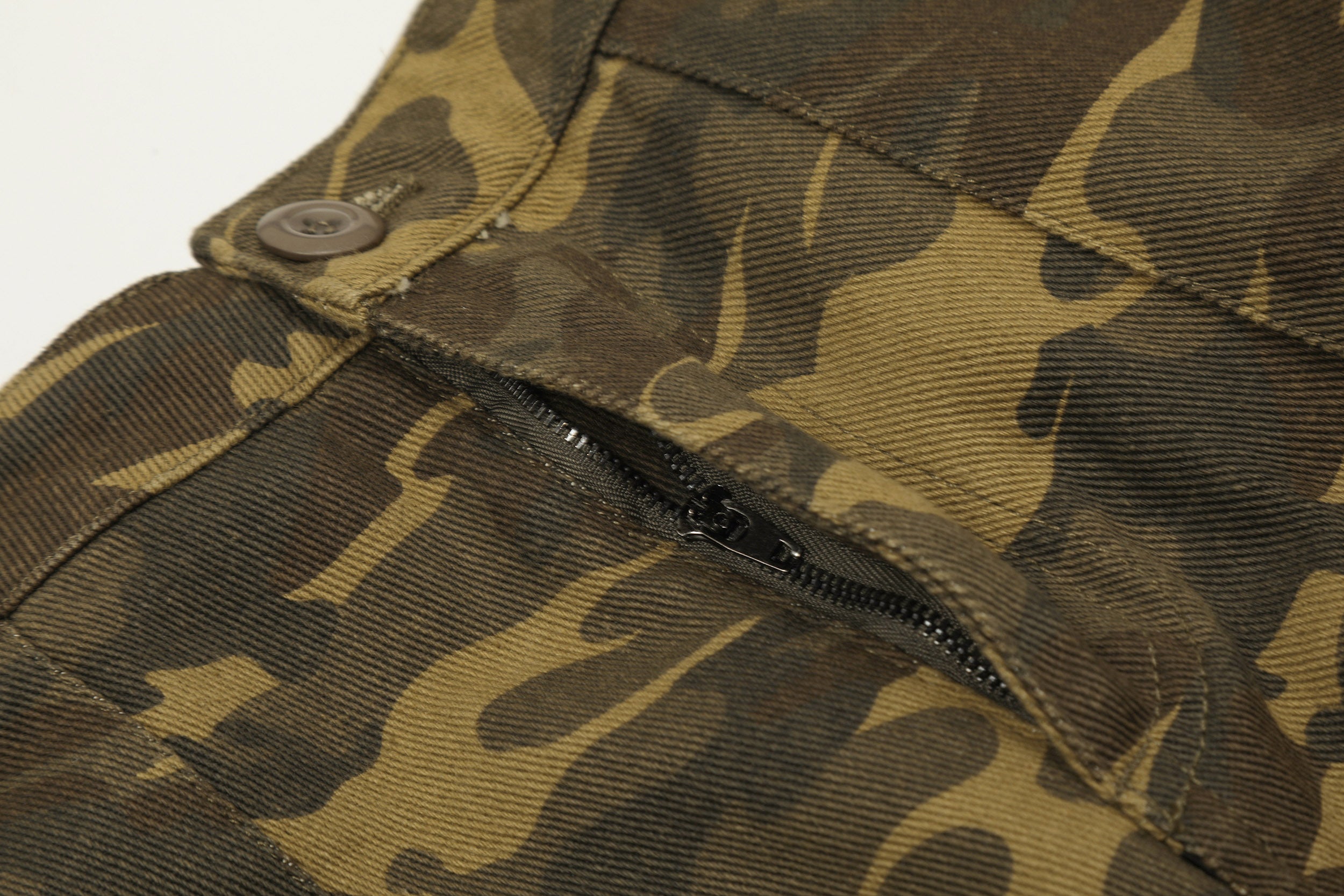 Omirad Washed Camo Wide-Leg Pants | 100% Cotton Streetwear