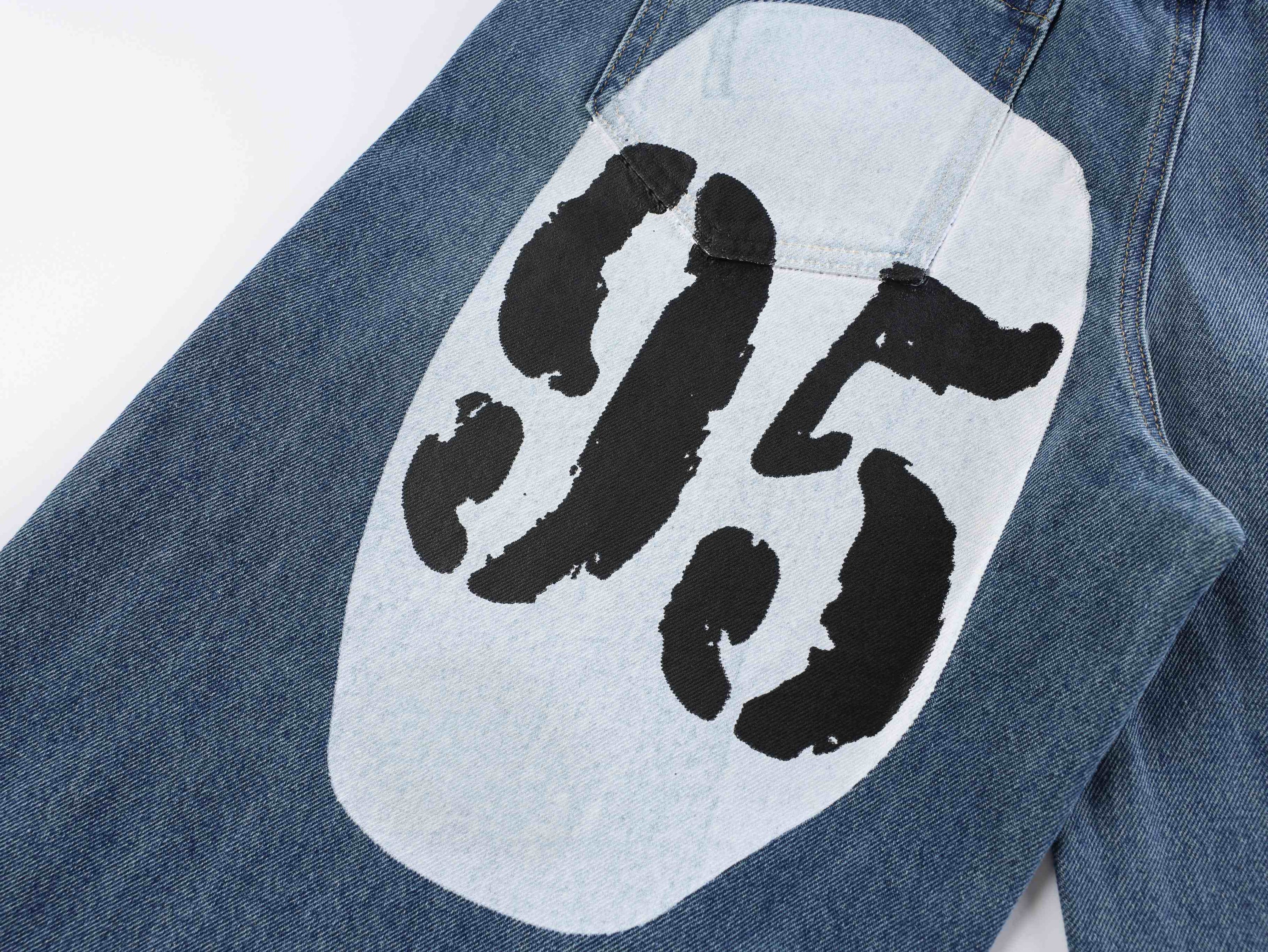 Omirad 1990 Graphic Wide-Leg Jeans | Retro Streetwear Denim