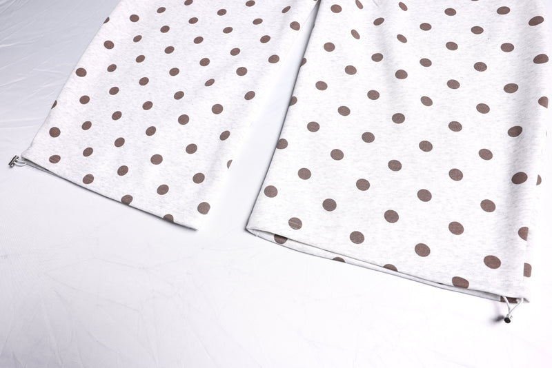 Y2K Graphic Polka Dot Wide-Leg Sweatpants | Omirad
