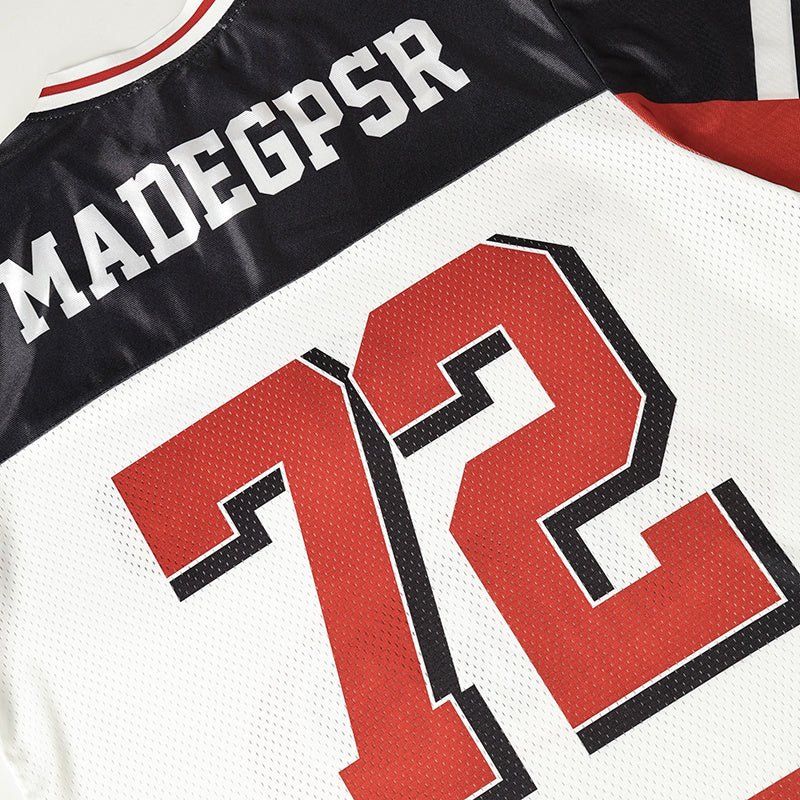 Heritage Block Football Jersey | Streetwear Athletic Mesh Top