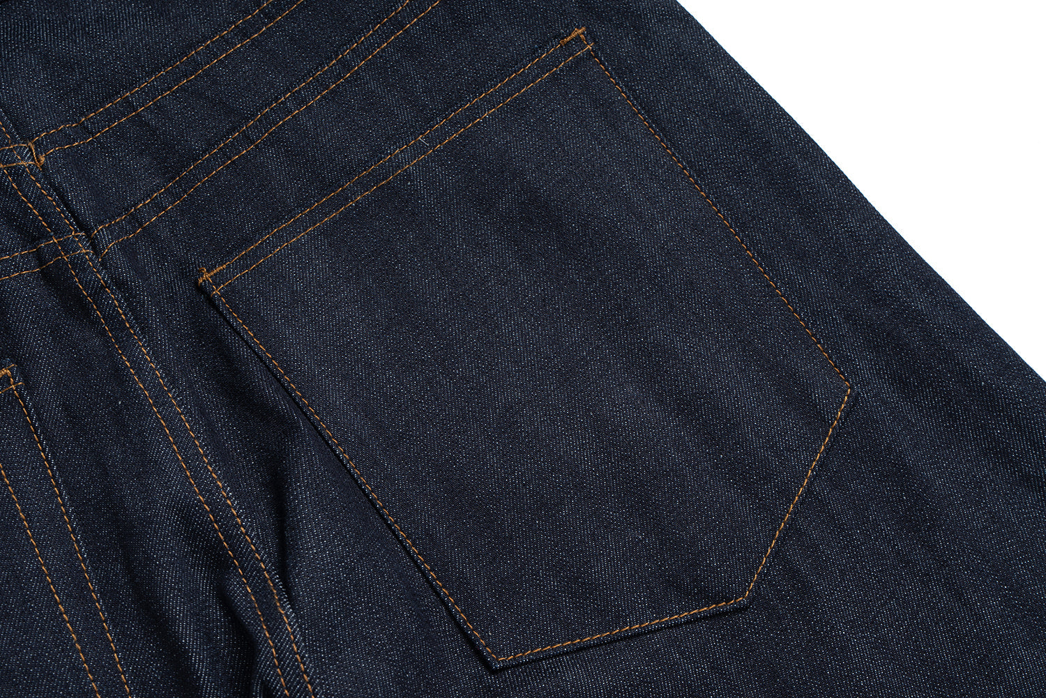 Omirad Raw Straight Denim Jeans | Stacked Hem Black