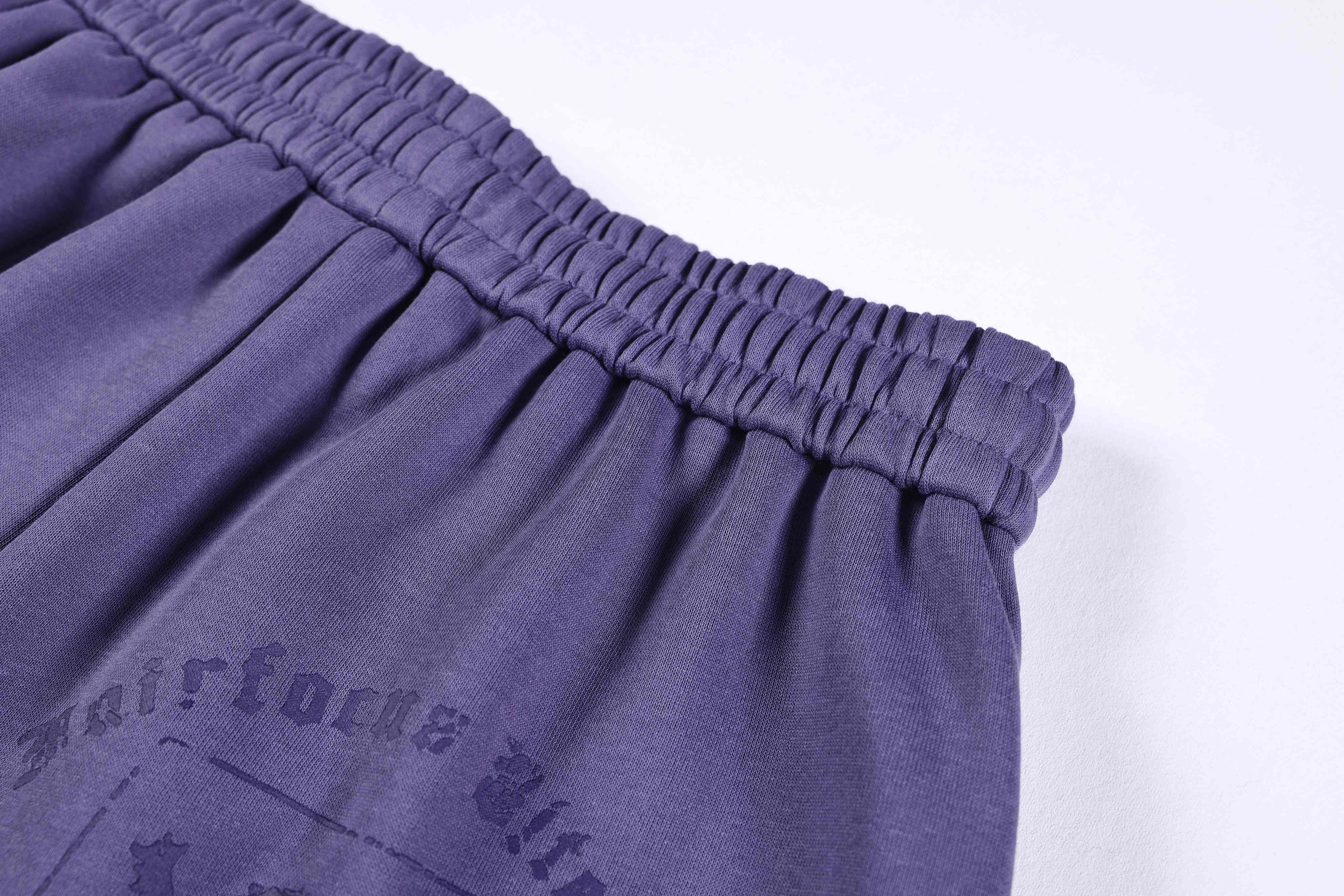 Omirad Gothic Script Wide-Leg Sweatpants | Streetwear