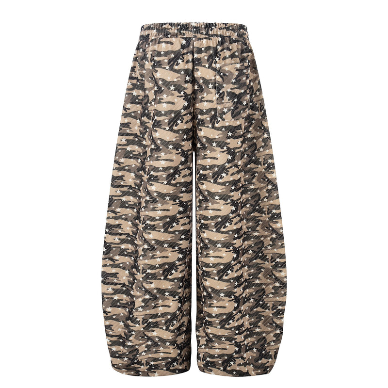Omirad Desert Camo Star Wide-Leg Sweatpants | Y2K Streetwear