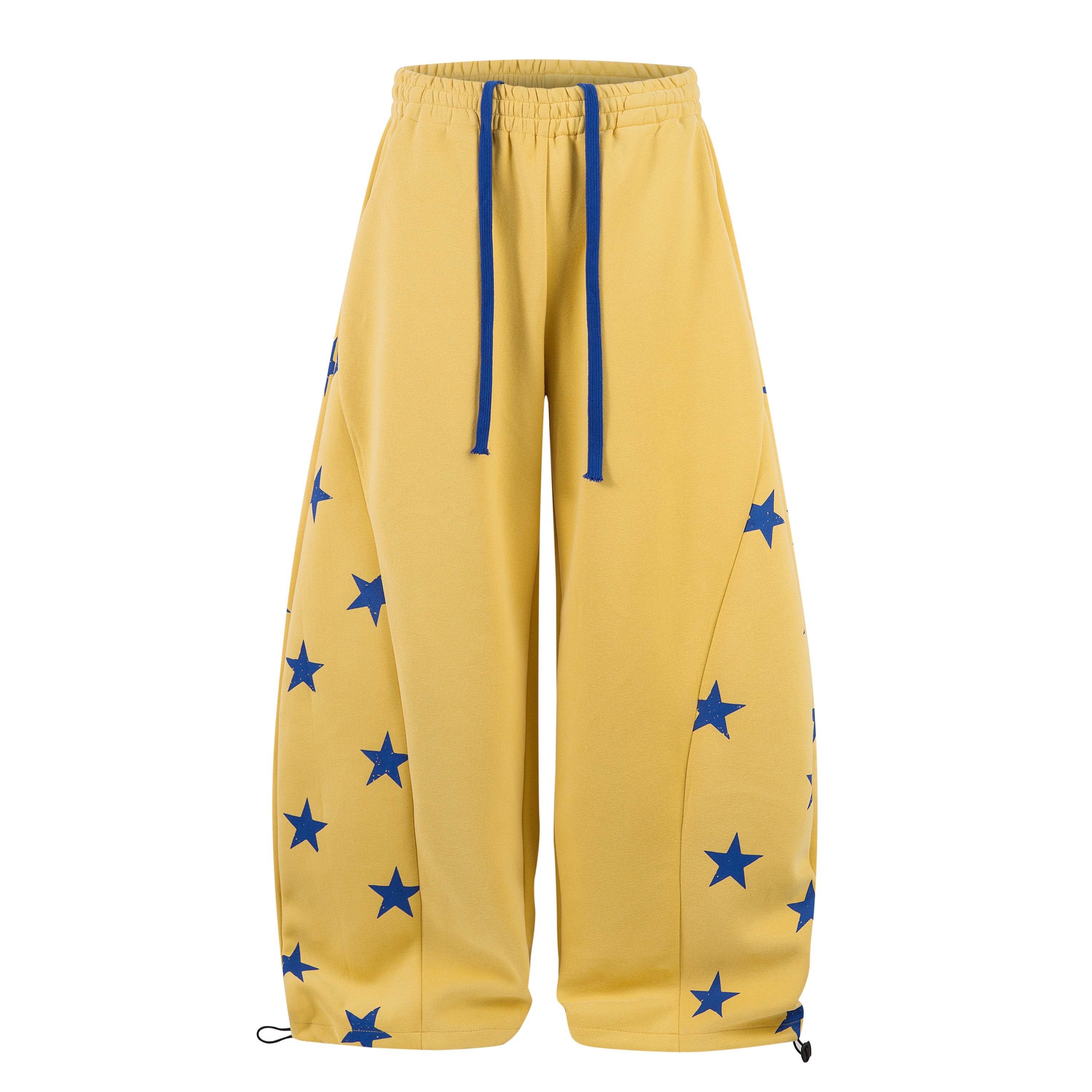 Omirad Star Paneled Wide-Leg Sweatpants | Y2K Streetwear