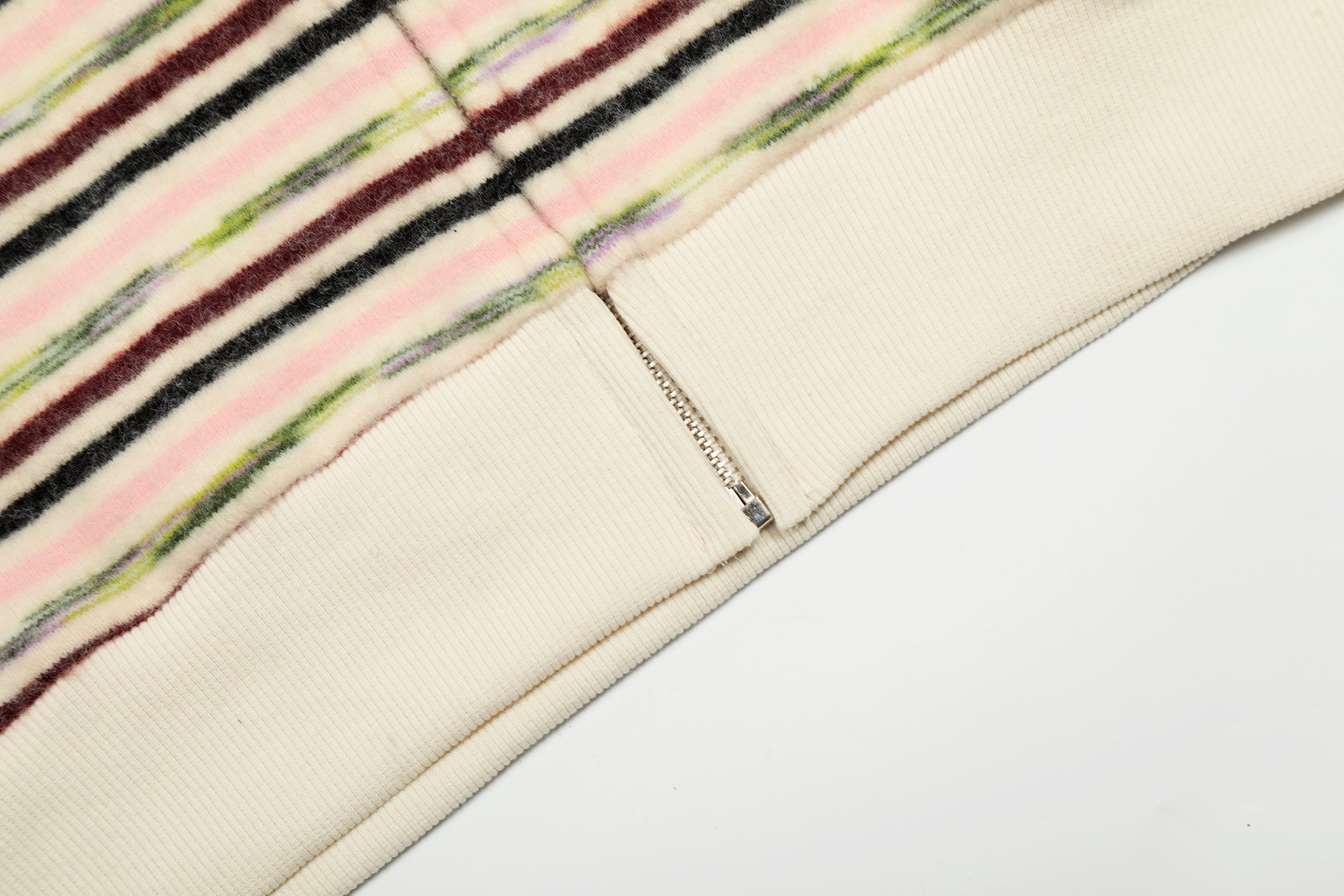 Omirad Striped Knit Zip Hoodie | Retro Streetwear