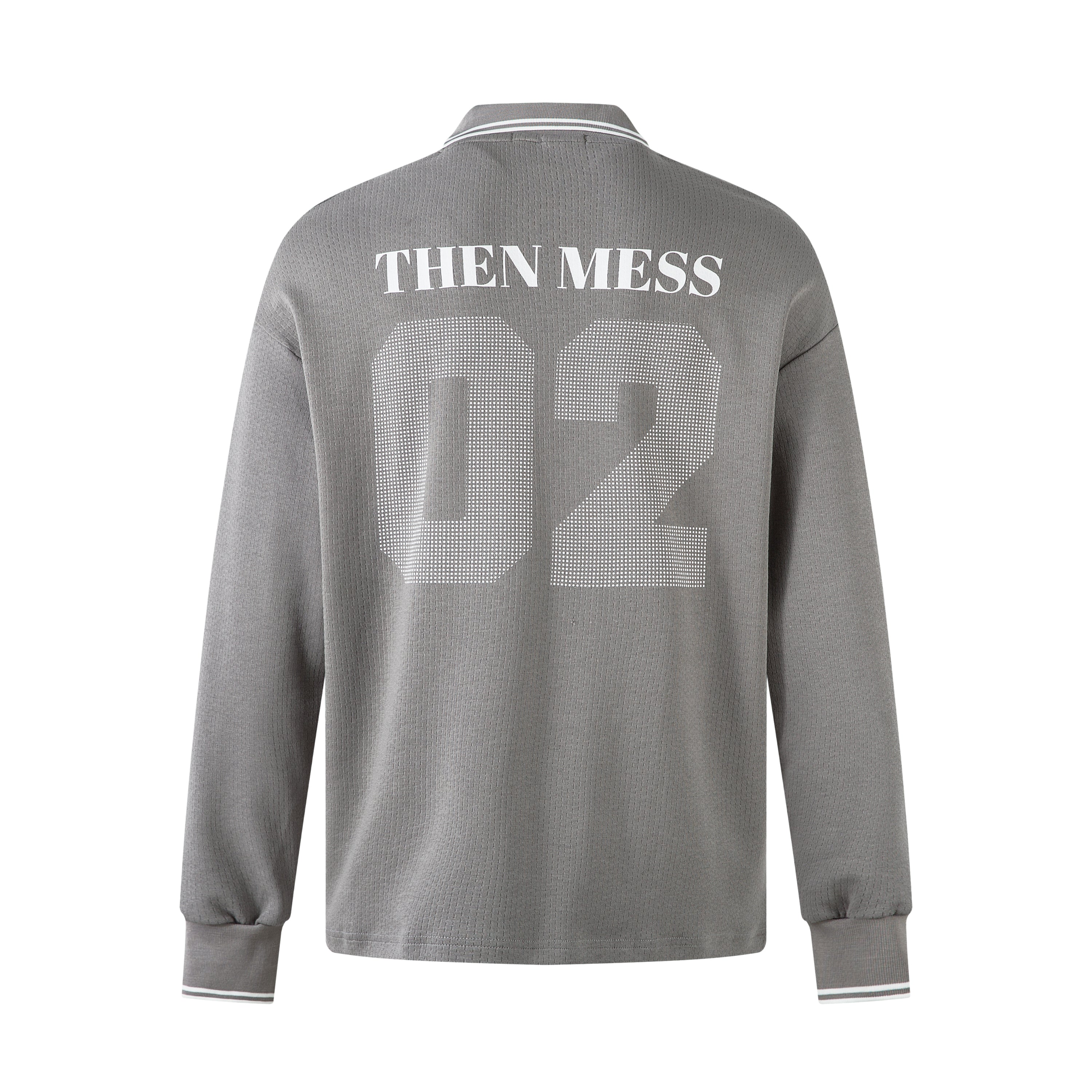 Varsity Mesh Polo Long Sleeve | Number 02 Collegiate Shirt