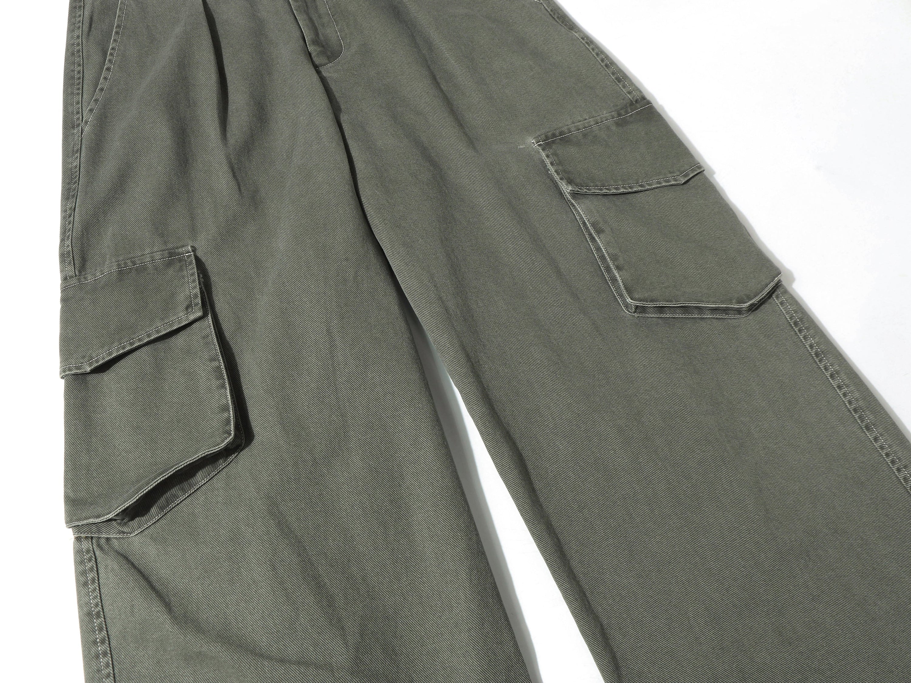 Omirad Wide-Leg Cargo Utility Pants | 100% Cotton Streetwear