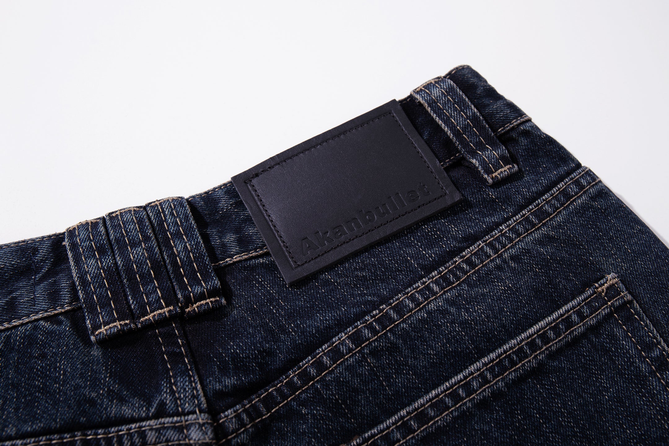 Omirad Vintage Button-Fly Wide-Leg Jeans | Dark Wash Denim
