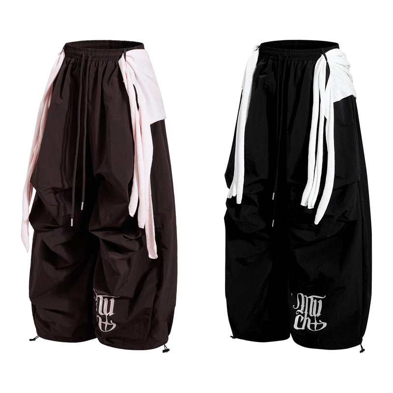 Omirad Layered Utility Wide-Leg Pants | Streetwear Nylon