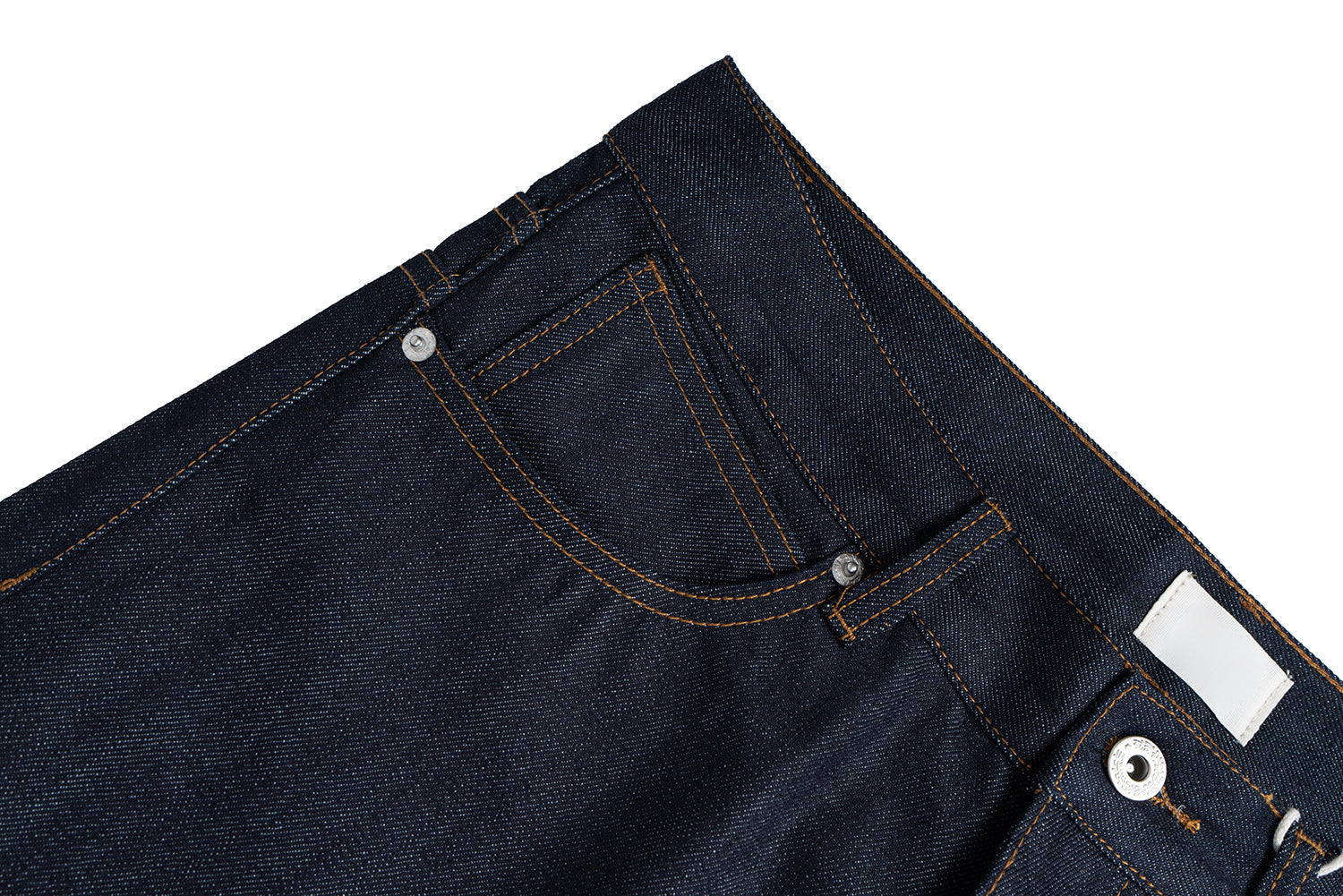 Omirad Raw Straight Denim Jeans | Stacked Hem Black
