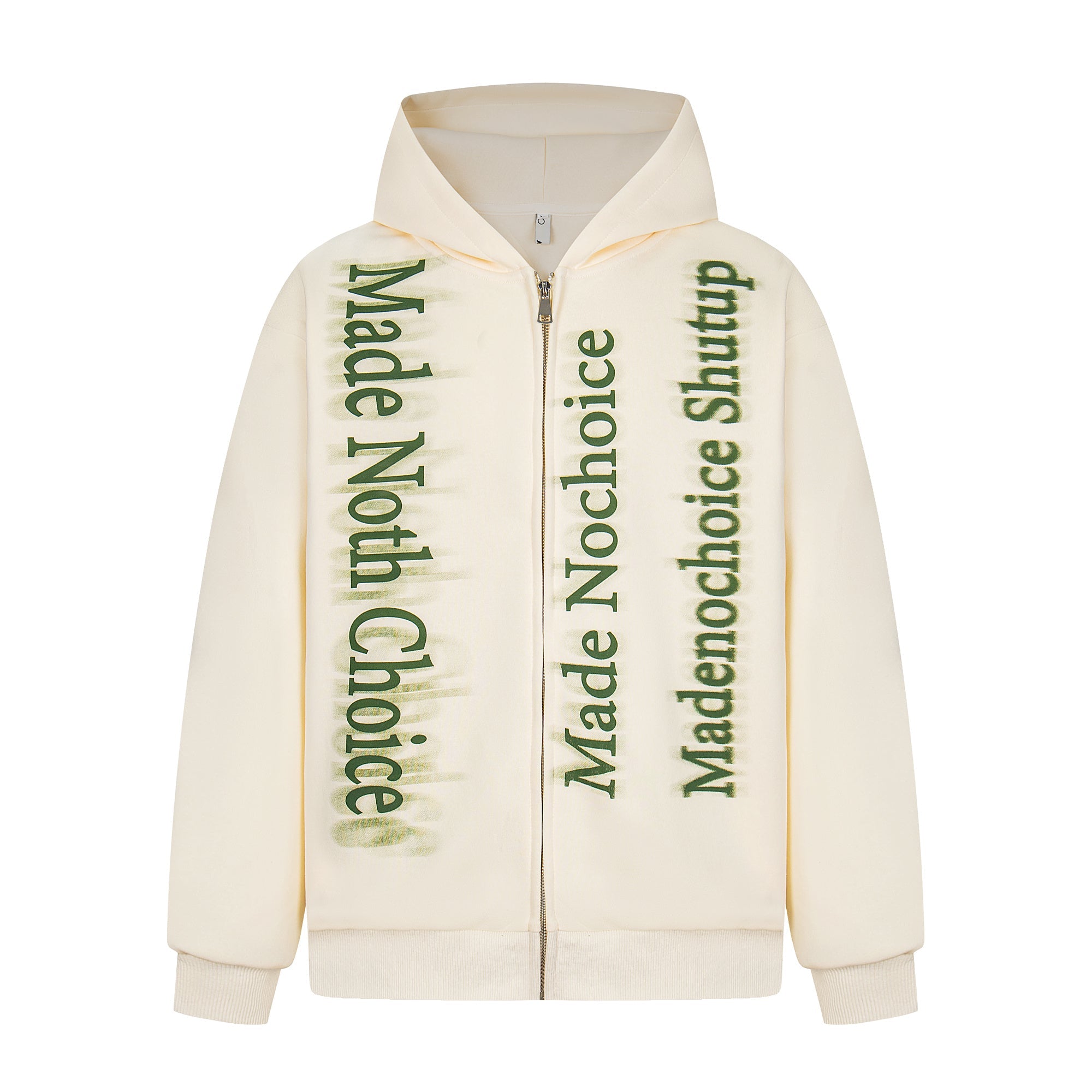 Omirad Gradient Letter Zip Hoodie | Streetwear Statement