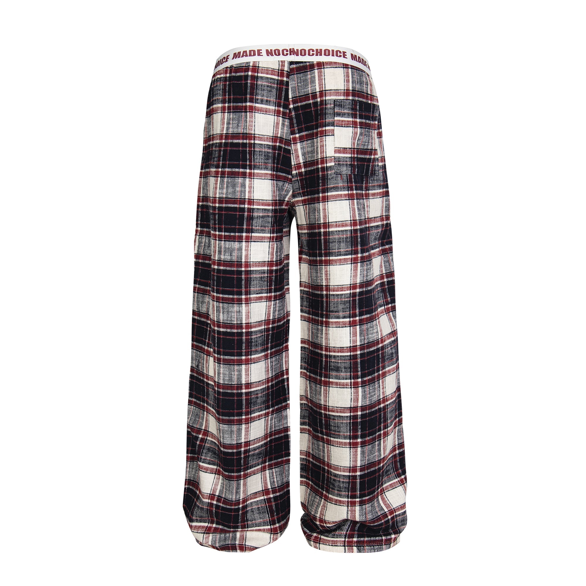 Made No Choice Plaid Wide-Leg Lounge Pants | 100% Cotton