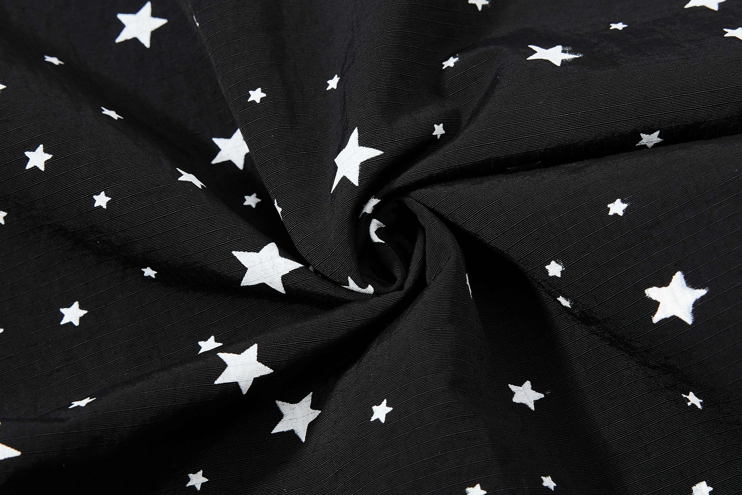 Star Print Wide-Leg Track Pants with Side Stripes | Streetwear