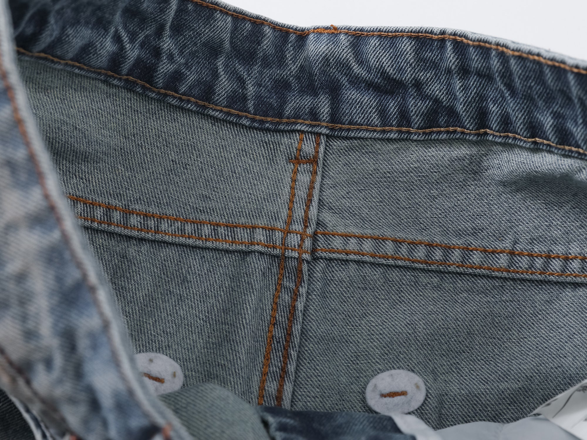 Omirad Vintage Washed Distressed Wide-Leg Jeans