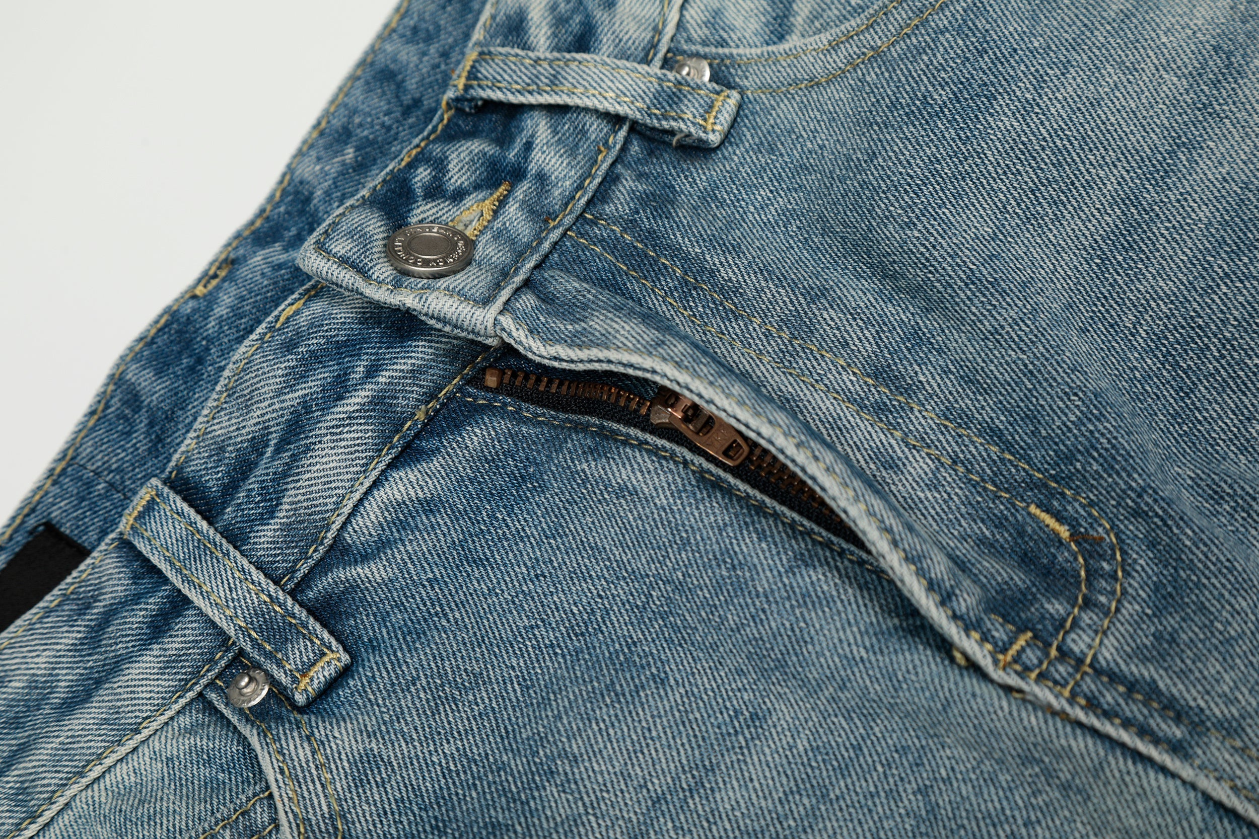 Omirad Light Wash Barrel Jeans | Oversized Wide Leg Denim