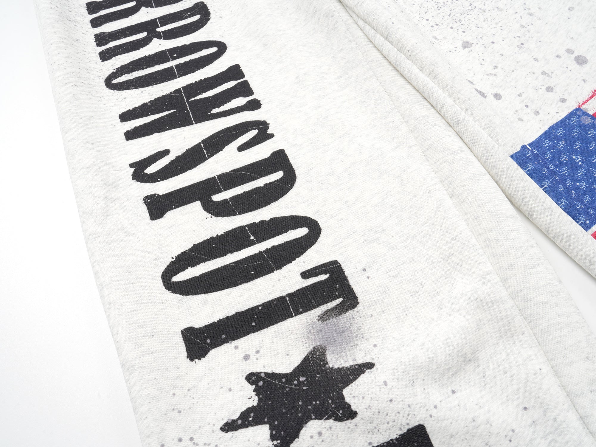 USA Flag Print Wide-Leg Sweatpants | Vintage Streetwear