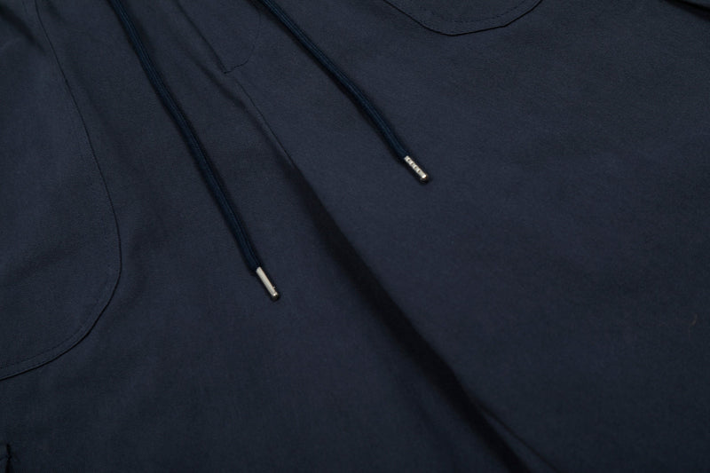 Omirad Utility Wide-Leg Cargo Pants | Navy Streetwear