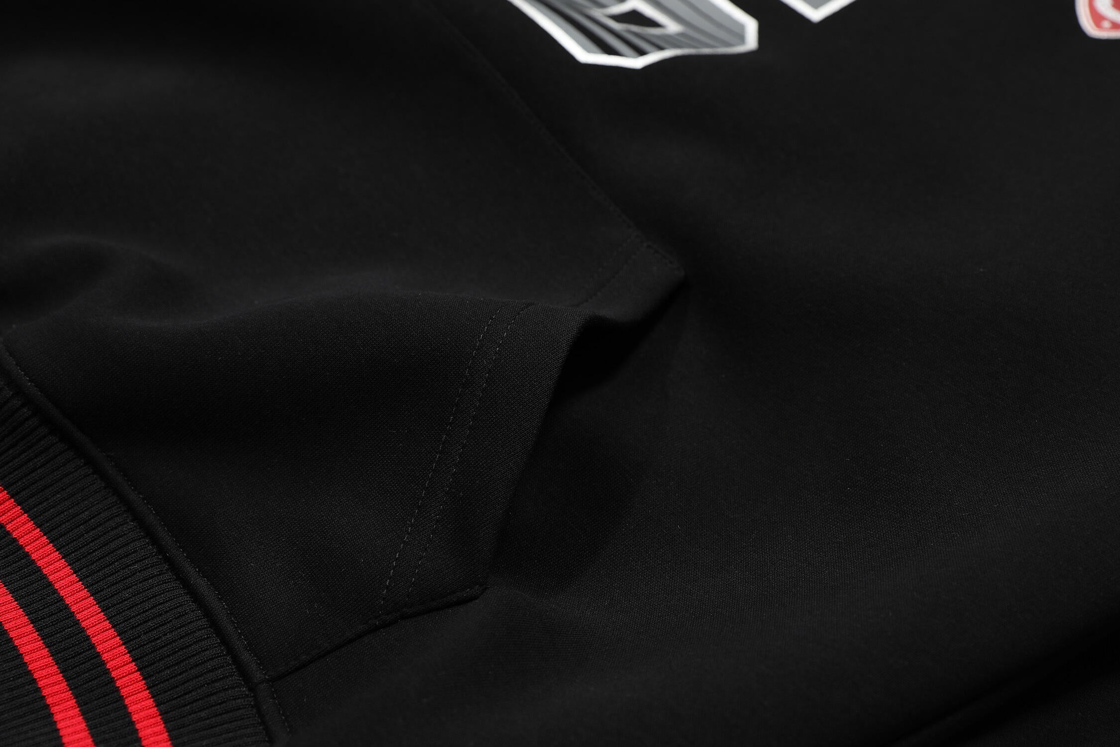 Sport-Stripe Varsity Graphic Fleece Hoodie | Number 6
