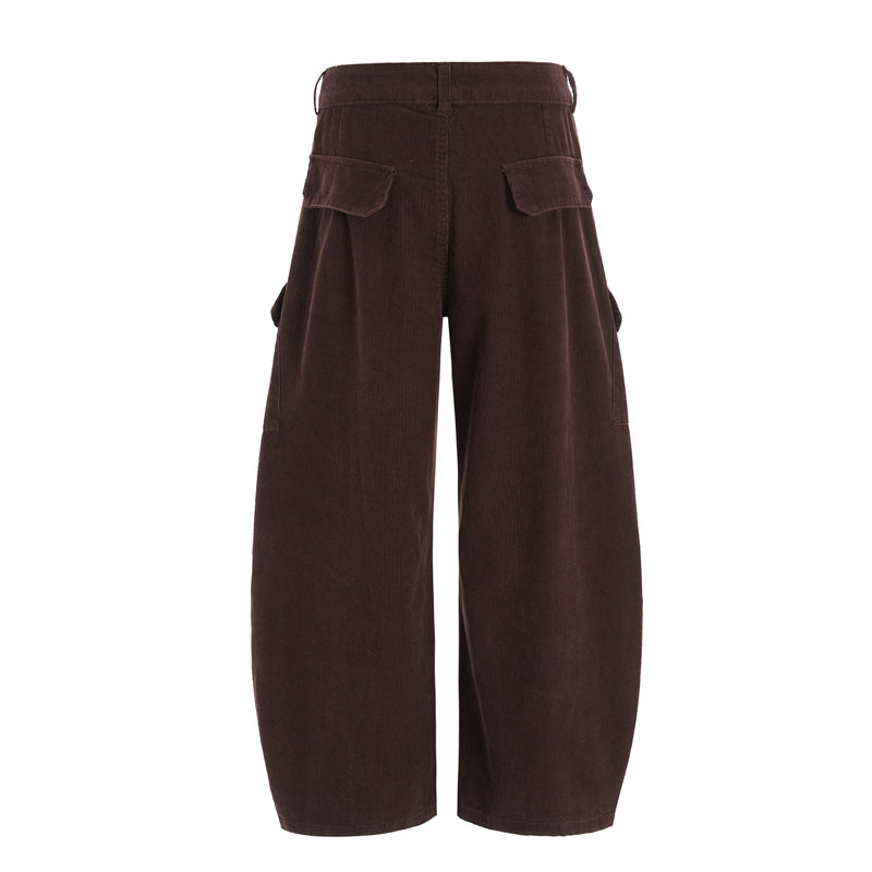 Omirad Corduroy Cargo Wide-Leg Pants | Streetwear Trousers