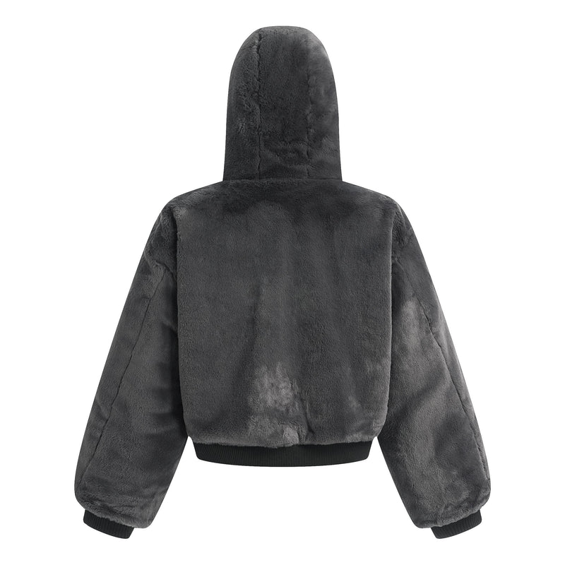 Reversible Camo Hooded Bomber Jacket | Two-Way Style