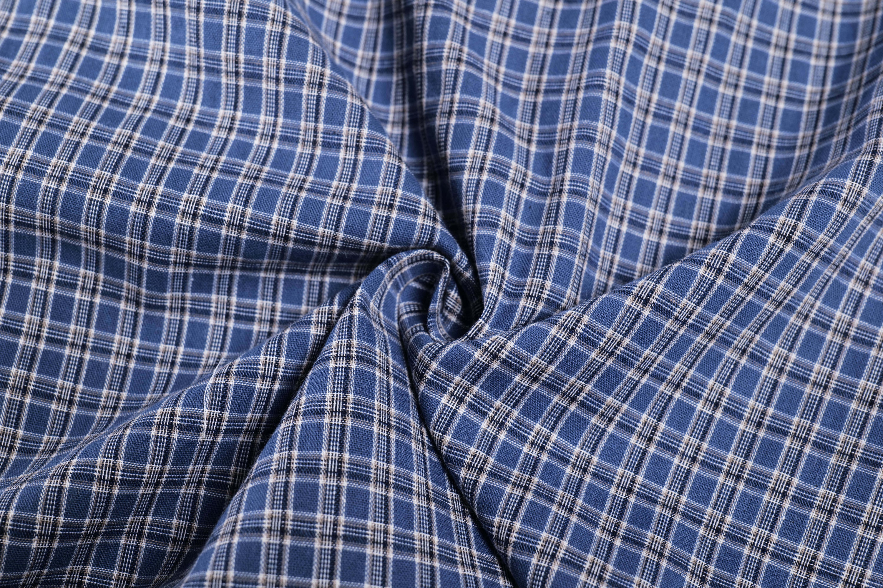 Check Pattern Relaxed Wide-Leg Cotton Pants | SEAKOFF