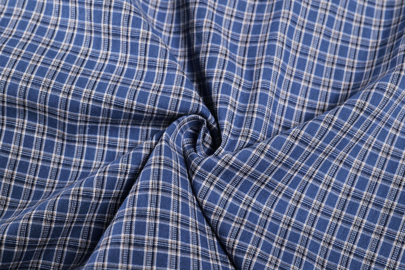 Check Pattern Relaxed Wide-Leg Cotton Pants | SEAKOFF