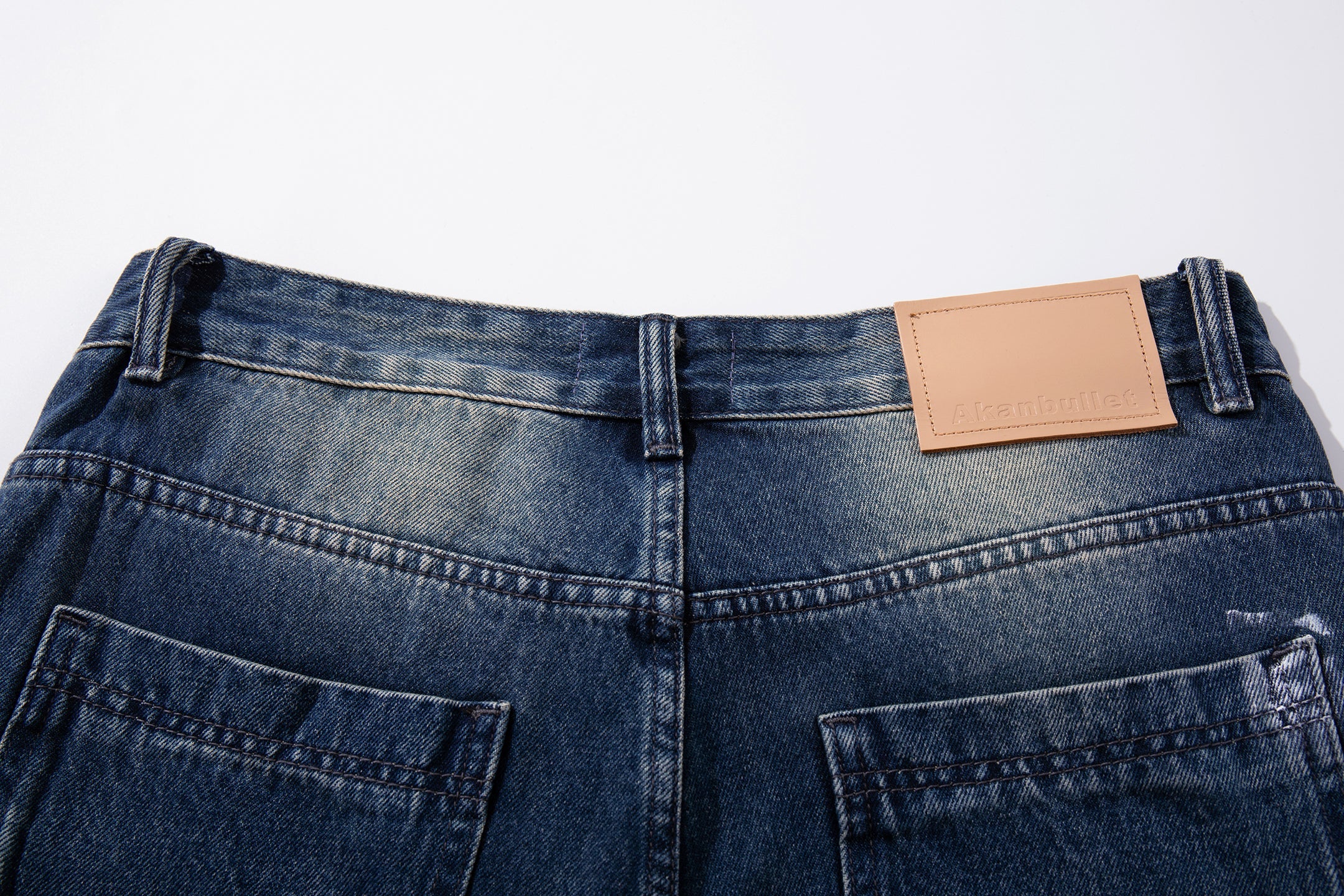 Omirad Brushstroke Fade Wide-Leg Jeans | Artistic Streetwear