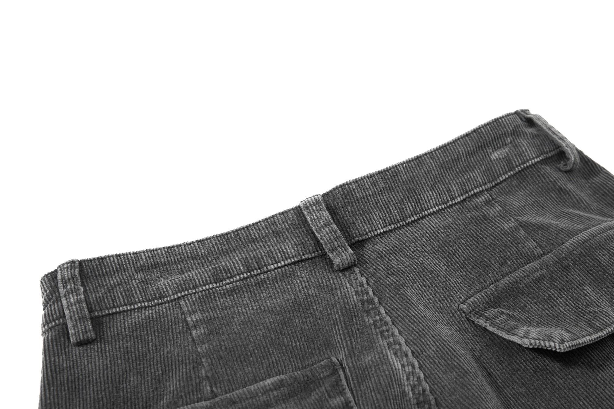 Omirad Washed Corduroy Cargo Barrel Pants | Wide Leg