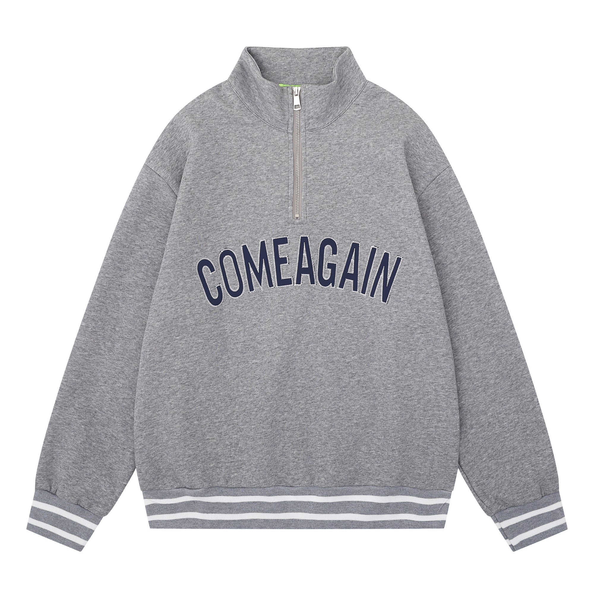 Varsity Half-Zip Mockneck Sweatshirt | Collegiate Streetwear