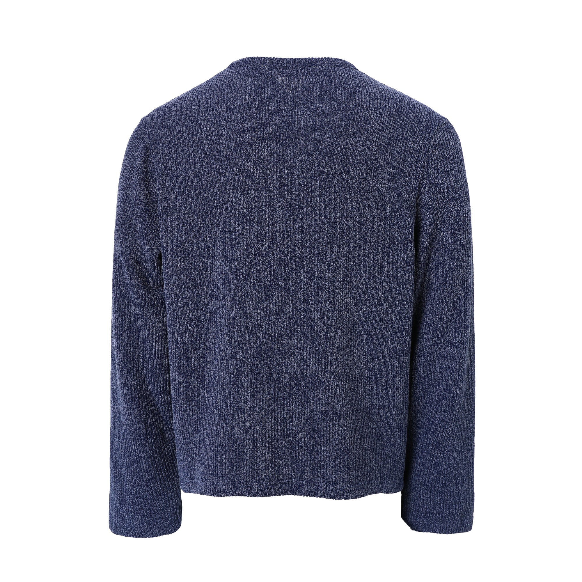 Ribbed Henley Long-Sleeve Tee | Relaxed Everyday Knit Top