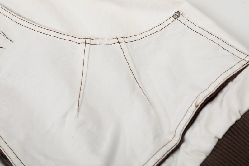 Omirad Sketch Detail Bomber Jacket | Contrast Collar Cotton