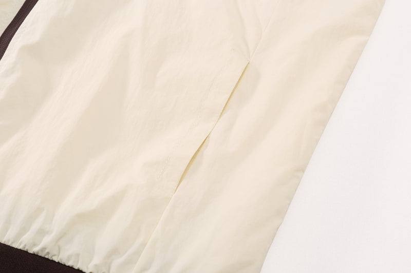 Omirad Retro Track Zip Jacket | Triple-Stripe Nylon Windbreaker