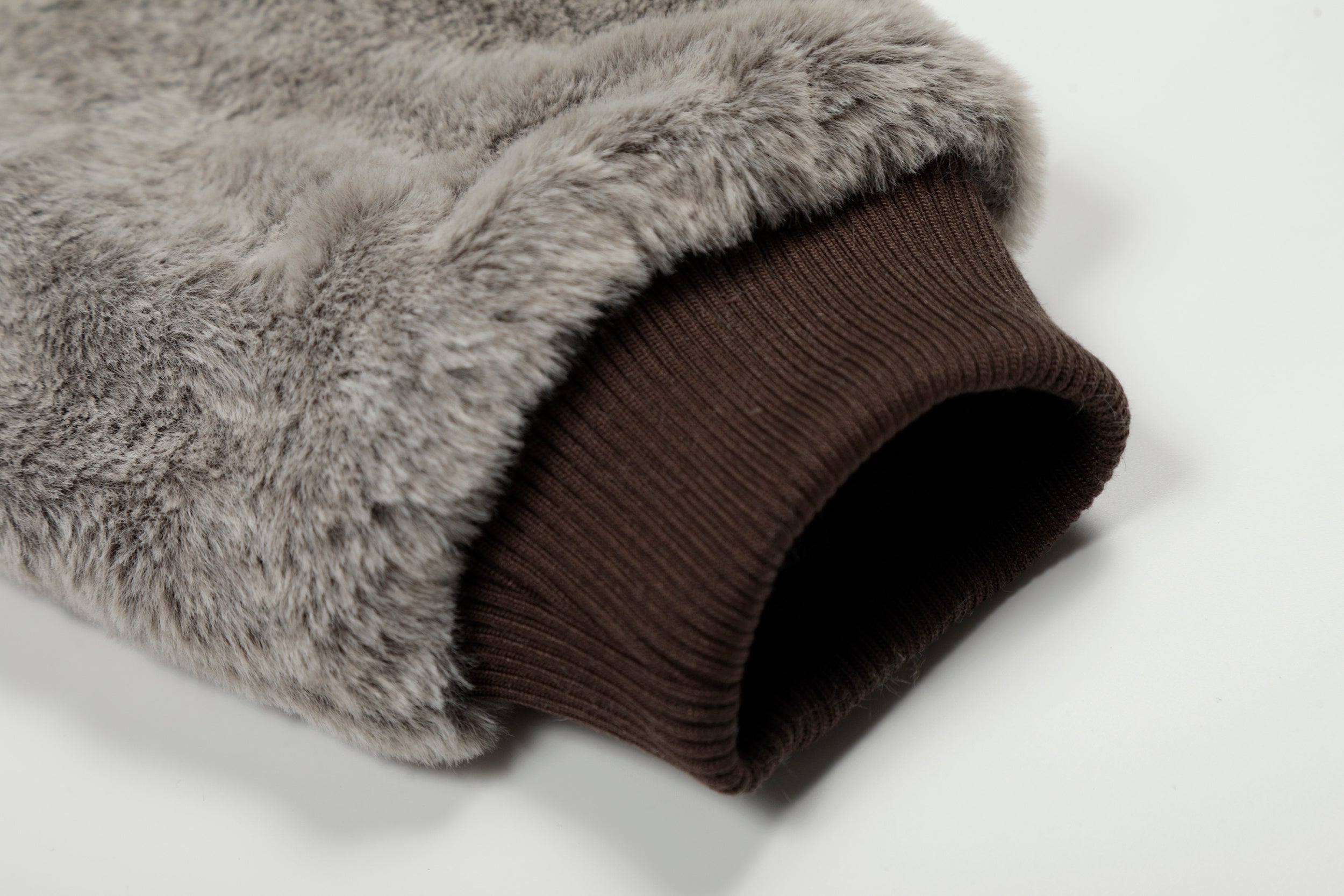 Wool Blend Fleece Hooded Bomber Jacket | Omirad